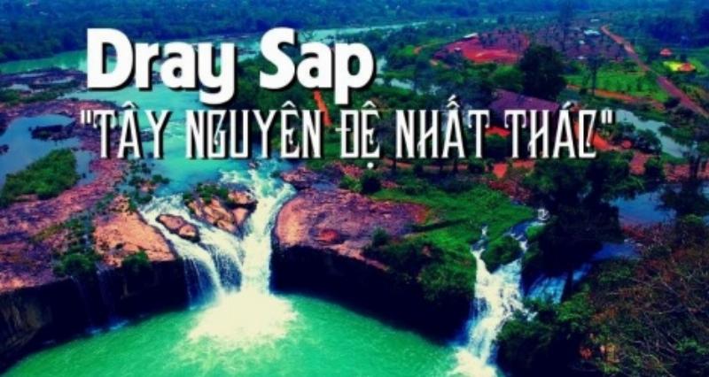 So sánh vẻ đẹp của thác Dray Sap vào mùa khô (nước trong, hiền hòa) và mùa mưa (nước nhiều, hùng vĩ)